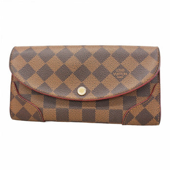 Louis Vuitton Damier Portefeuille Kaisa Long Wallet N61221 Ebene Trois