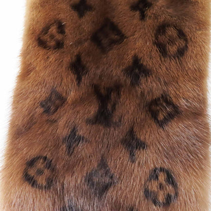 Louis Vuitton M78744 Monogram Echarpe Vison Mink And Silk-Lined Scarf