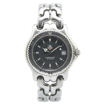 Tag Heuer Cell Professional 20 Watch Wg1113-0 Quartz Black Dial Stainless Steel