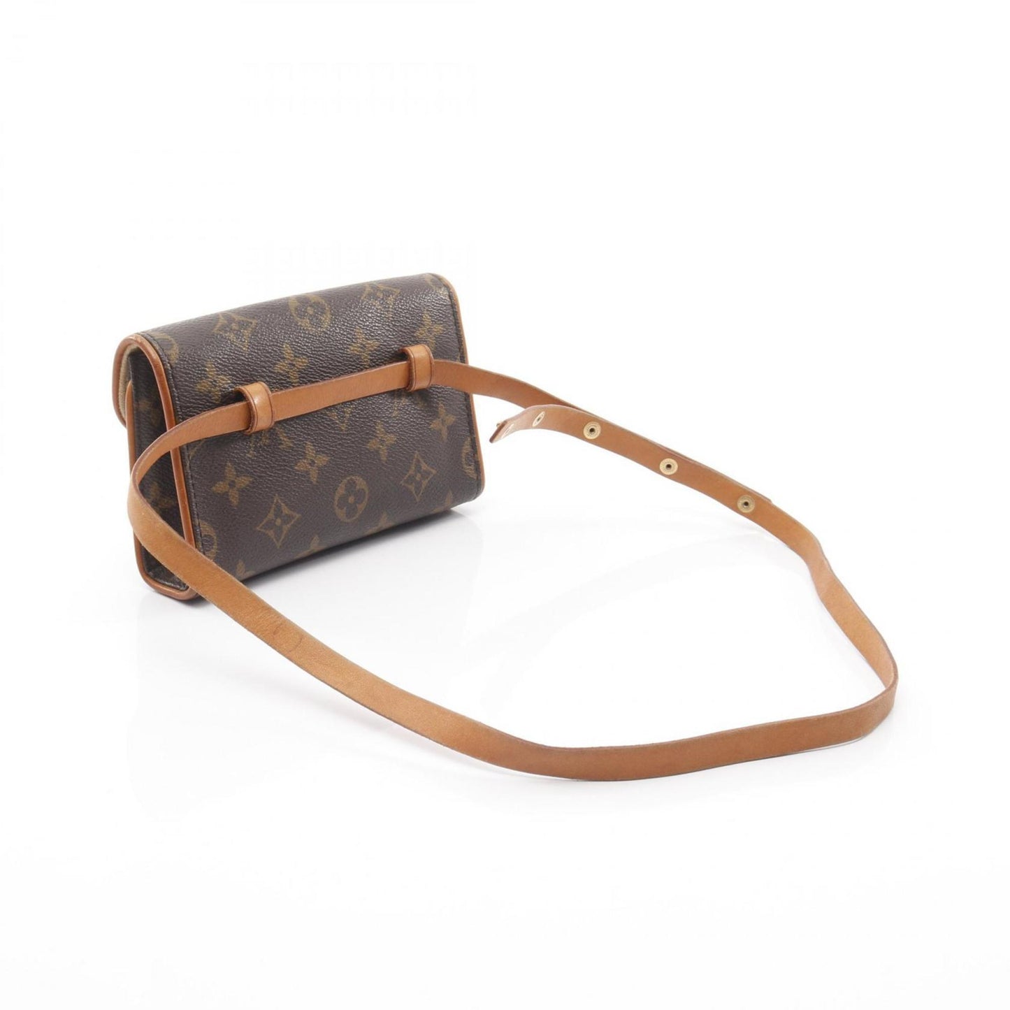 Louis Vuitton Florentine Pochette Monogram Waist Bag/Body Bag In Coated Canvas And Leather