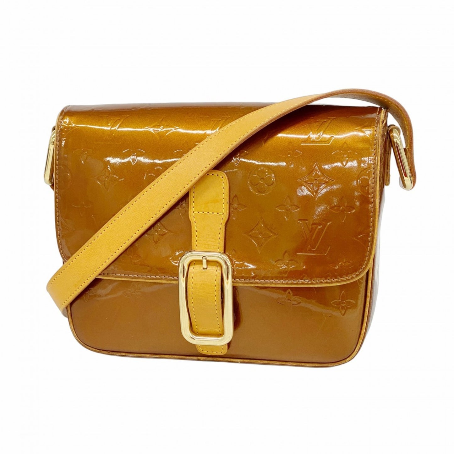 Louis Vuitton Vernis Christie Gm Shoulder Bag M91107 Bronze