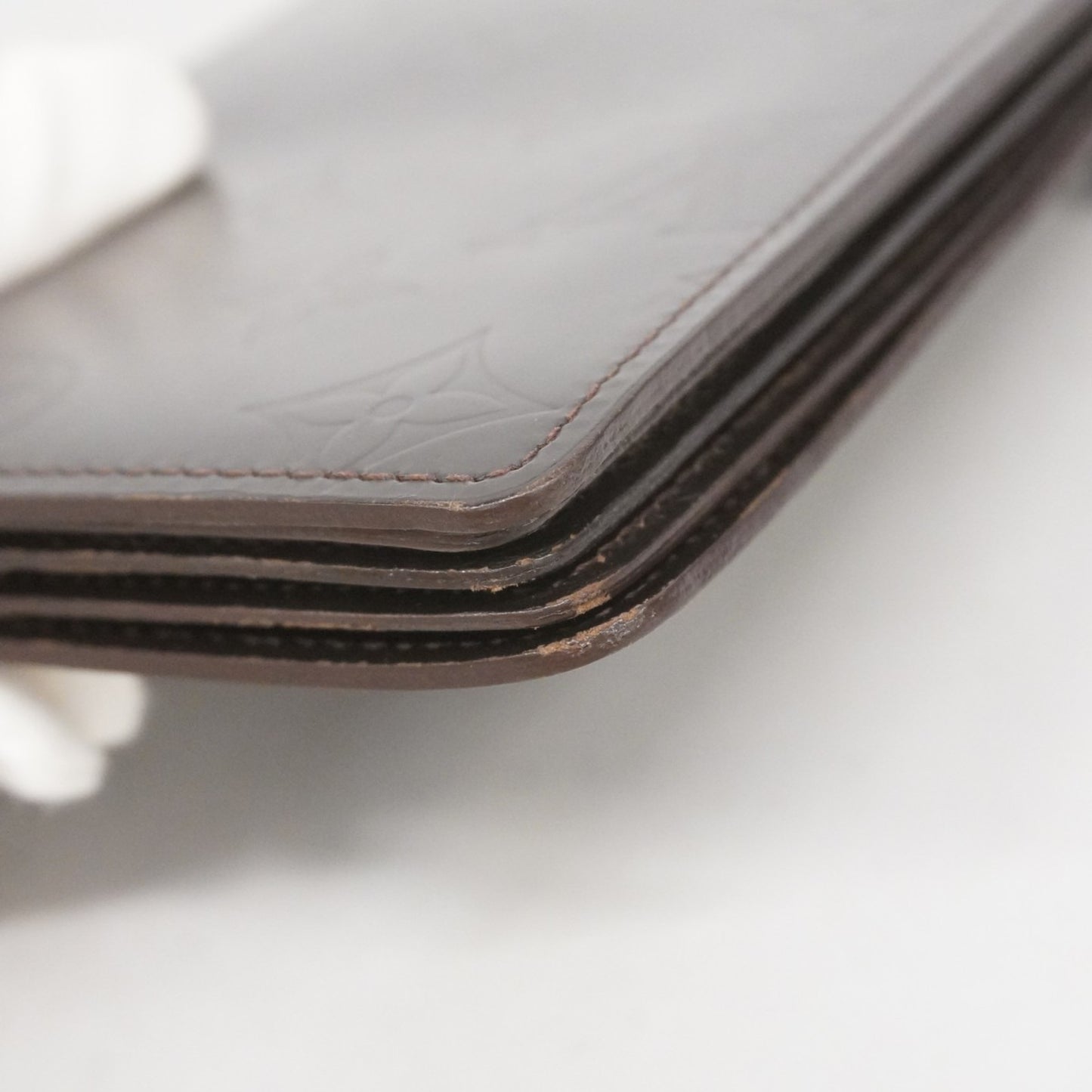 Louis Vuitton Monogram Glace Leather Hoist Long Wallet M66450 Cafe