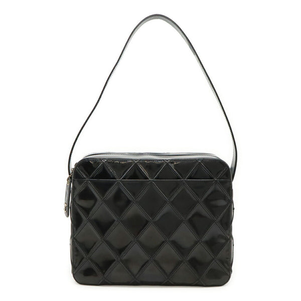 Chanel Bicolore Shoulder Bag In Enamel And Patent Leather