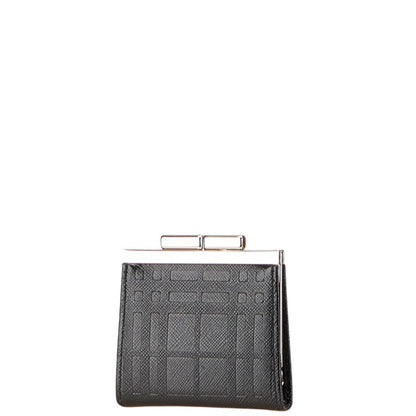 Burberry Embossed Check Nova Wallet/Coin Case With Clasp Closure