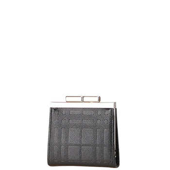Burberry Embossed Check Nova Wallet/Coin Case With Clasp Closure
