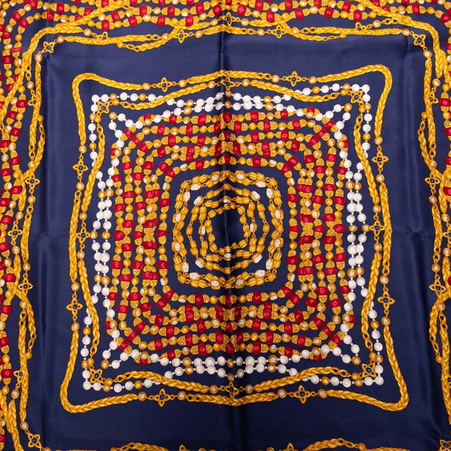 Chanel Jewelry Jewel Pattern Scarf