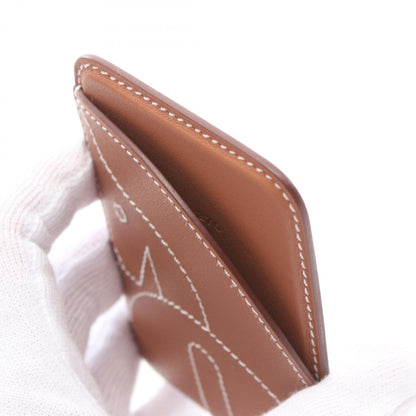Hermes Hermes Magsafe Eman Cheval Gold Business Card Holder/Card Case Epsom Leather