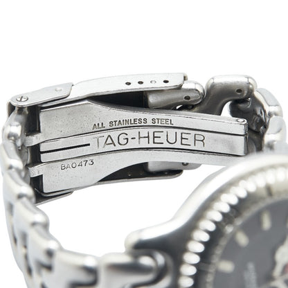 Tag Heuer Cell Professional 20 Watch Wg1113-0 Quartz Black Dial Stainless Steel