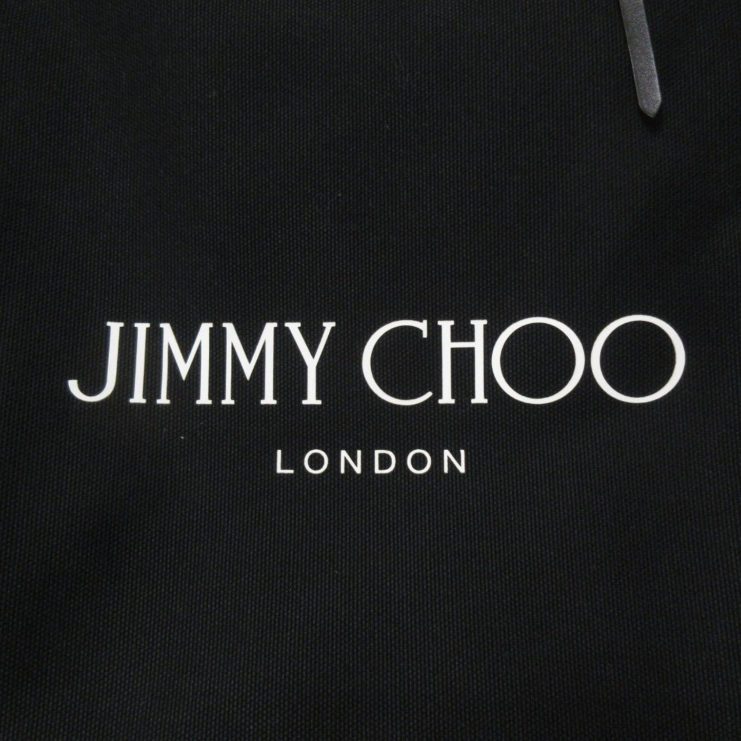 Jimmy Choo Logo Canvas Tote Bag In Black