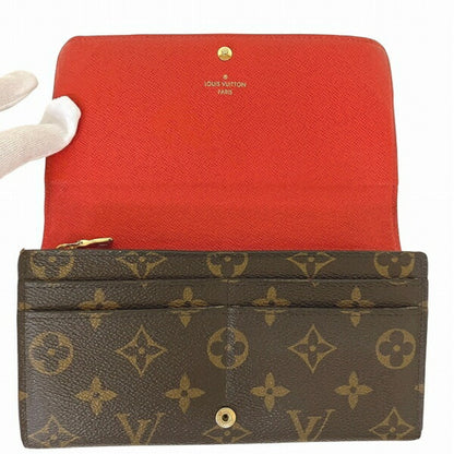 Louis Vuitton Monogram Portefeuille Sarah Animal Print M63424 Long Bifold Wallet