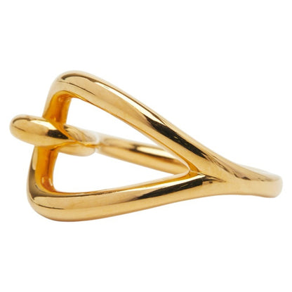 Hermes Jumbo Scarf Muffler Ring Gold Plated