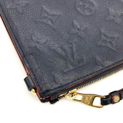Louis Vuitton Louis Vuitton Pochette Melanie Mm Clutch Bag Monogram Empreinte M68706 Navy Tn4189