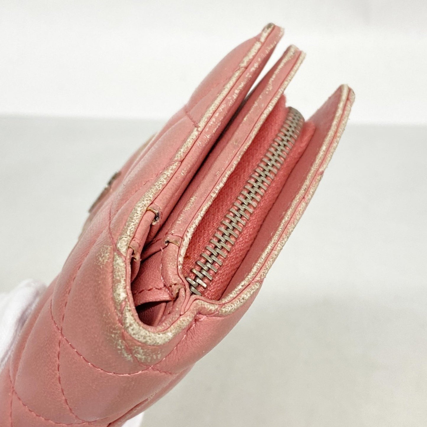 Chanel Matelasse Lambskin Pink Wallet