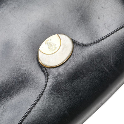 Gucci Old Shoulder Bag Black Leather
