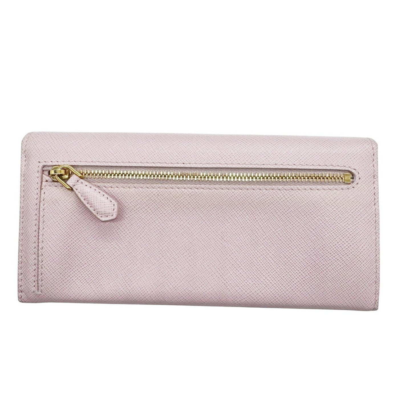 Prada Saffiano Pink Long Wallet For Women