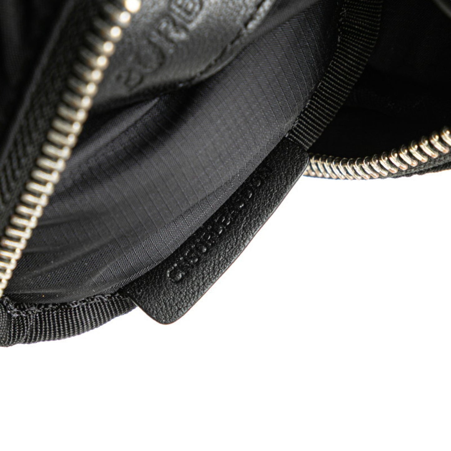Burberry Canon Logo Print Body Bag Belt Bum 8021091 Black White Nylon