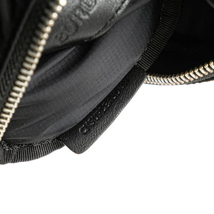 Burberry Canon Logo Print Body Bag Belt Bum 8021091 Black White Nylon