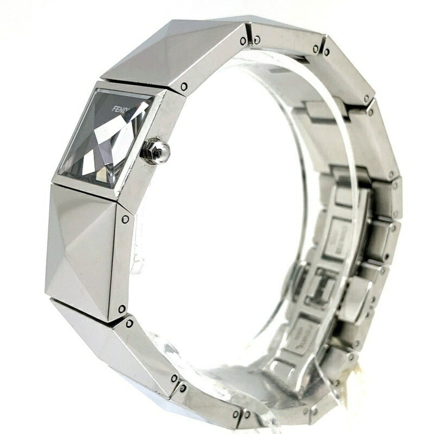 Fendi Quartz 4250L Pyramid Bangle Watch For Women