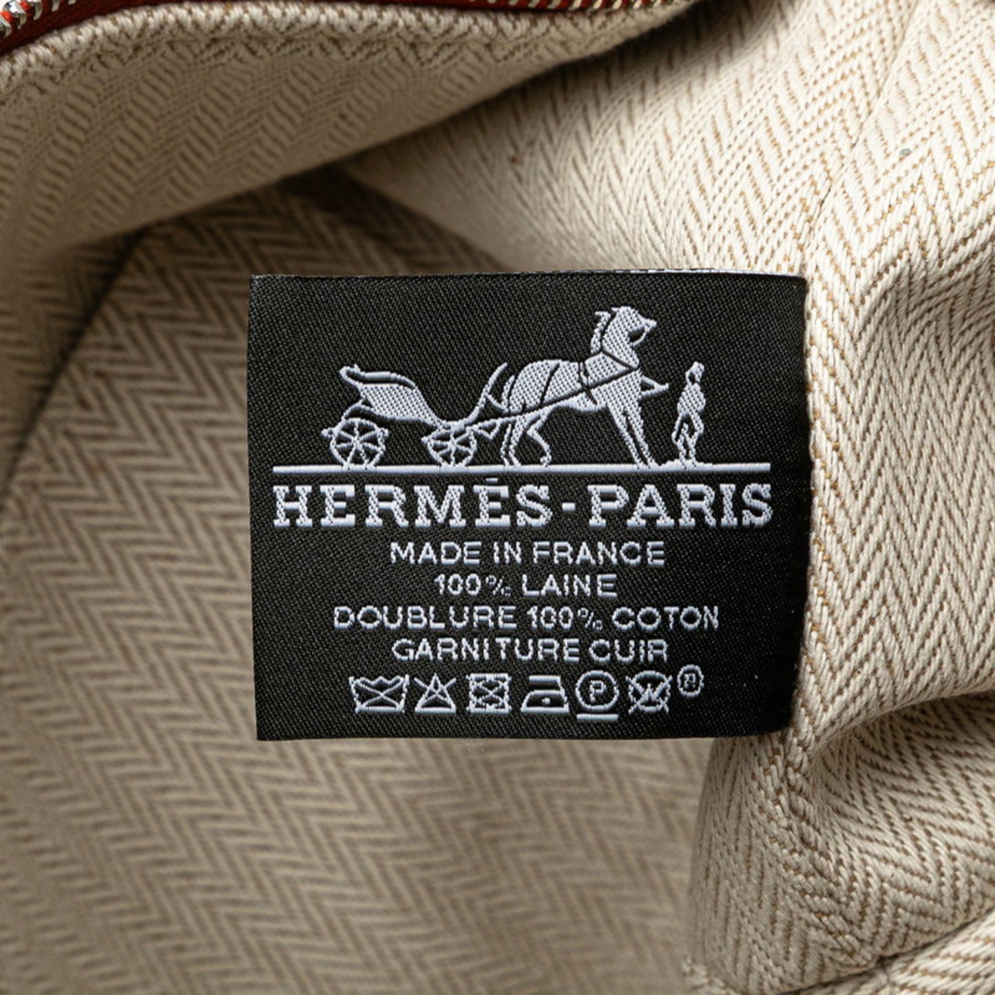 Hermes Brid A Black Gm Handbag In Orange