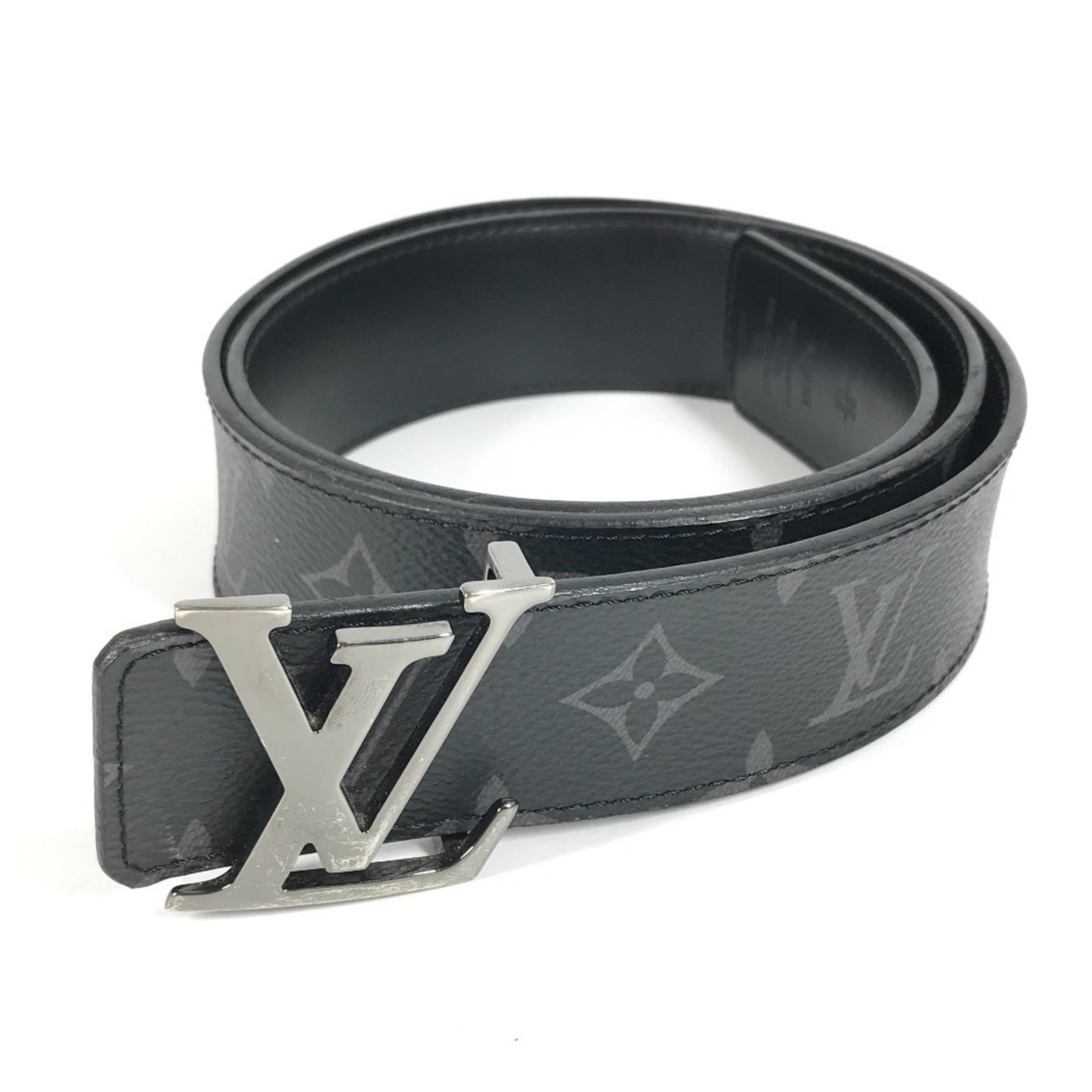 Louis Vuitton M9043U Monogram Eclipse Belt With Lv Initials