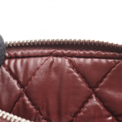 Chanel Matelasse Pouch Bag In Calfskin Leather