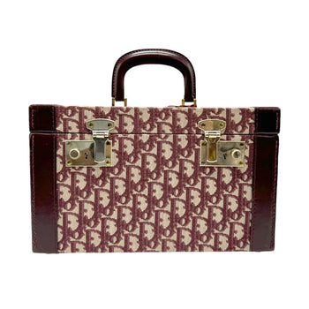 Christian Dior Makeup Box Canvas Leather Bordeaux