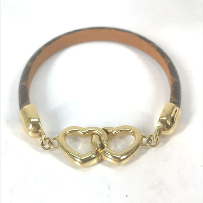 Louis Vuitton M6758F Monogram "Say Yes" Heart Bangle Bracelet In Canvas