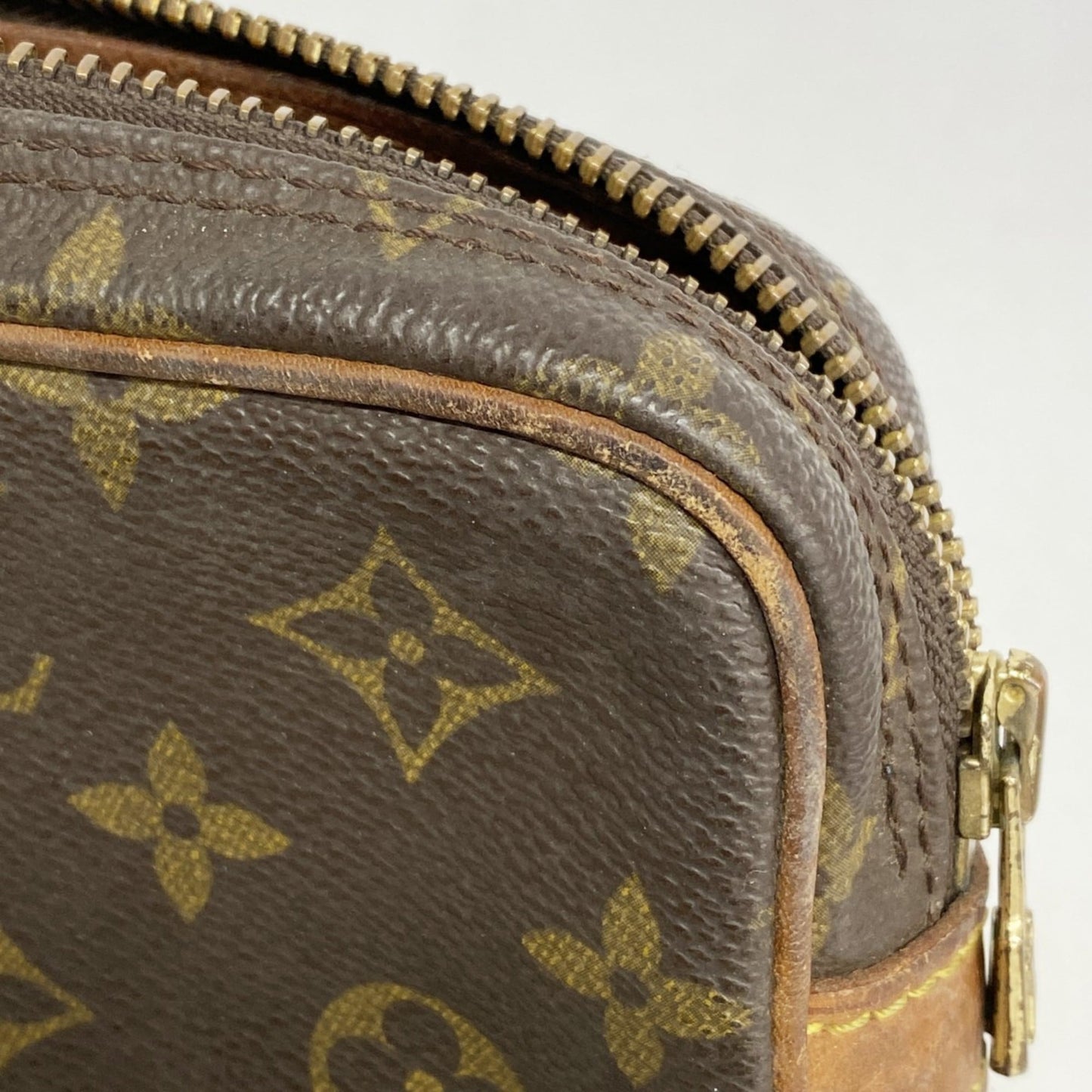 Louis Vuitton Monogram Marly Dragonne Pm Clutch Bag M51827 Brown