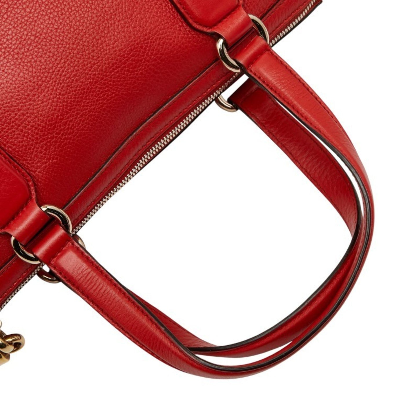 Gucci Soho Handbag/Shoulder Bag 2Way 308362 Red Leather