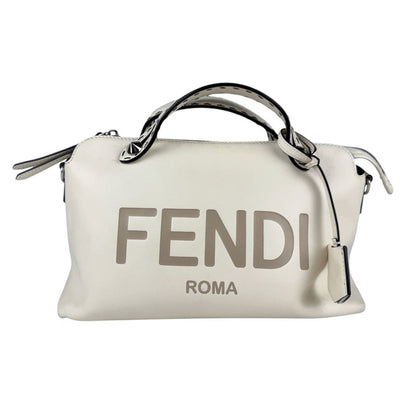 Fendi By The Way Medium Leather Shoulder Bag In Ivory