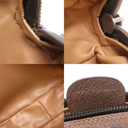 Gucci Gg Plus Sherry Line Old Gucci 007.58.6112 Shoulder Bag In Supreme Canvas And Leather