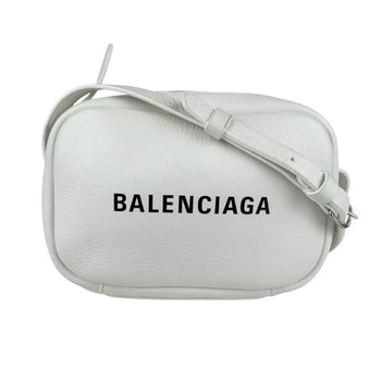Balenciaga Shoulder Bag Everyday Camera Xs Leather Off-White Silver