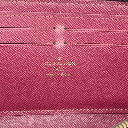 Louis Vuitton Monogram Portefeuille Clemence Long Wallet M60742 Brown Fuchsia
