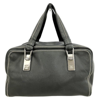 Chanel Lambskin Black Stitch Handbag