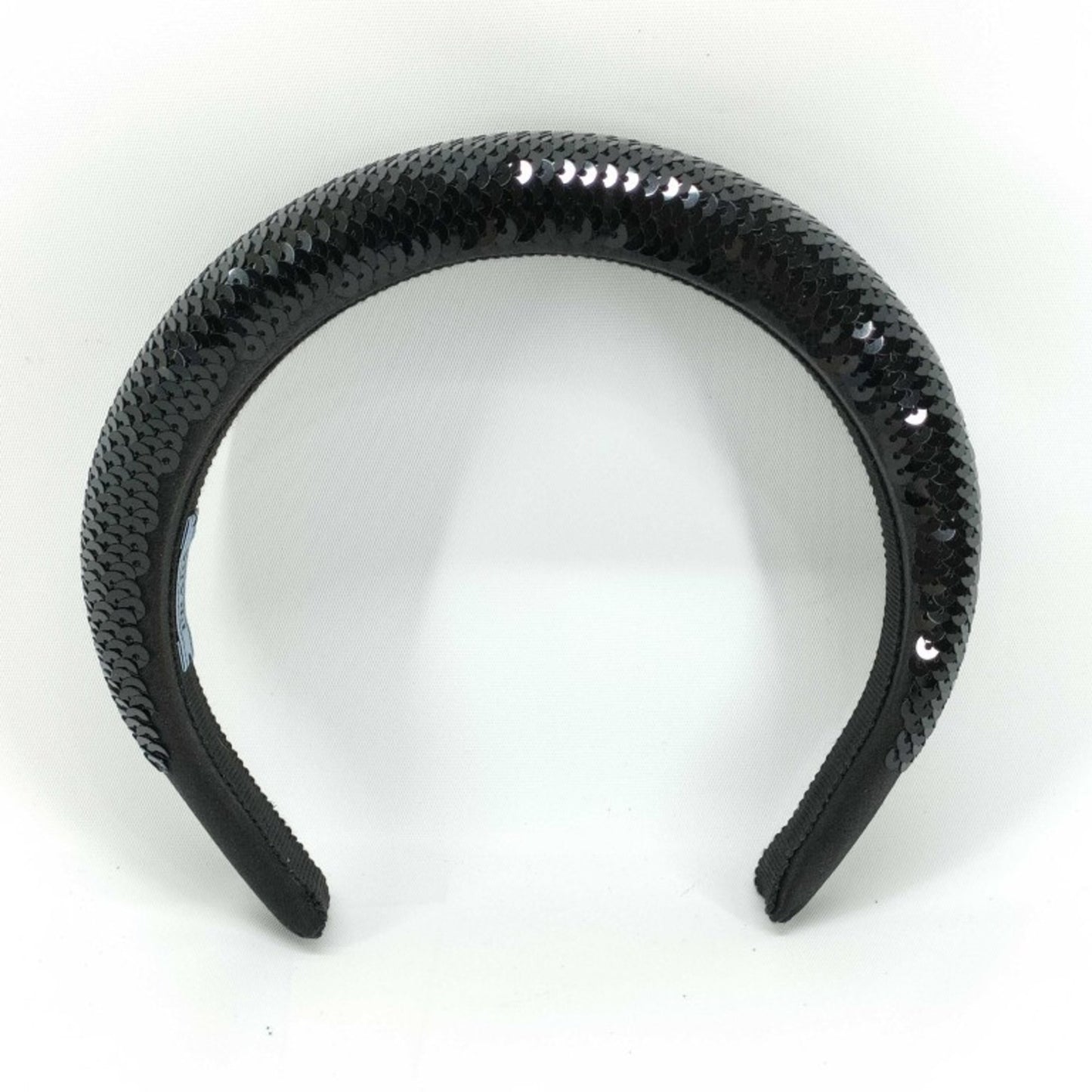 Prada Prada Headband Hair Accessory Black Satin Sequins