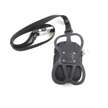 Prada 1Zt016 Renylon Smartphone Case Shoulder Pouch With Triangular Logo Plate