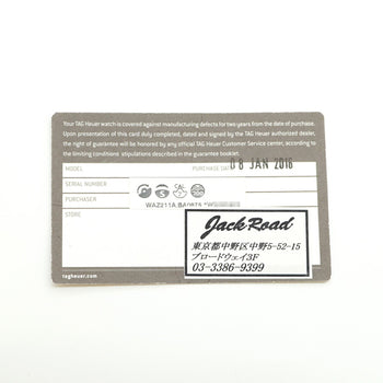 Tag Heuer Formula 1 Waz211A Black Dial