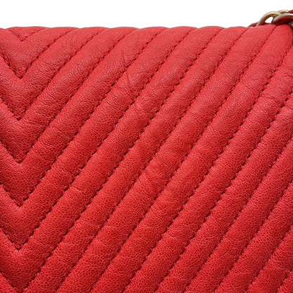 Chanel Chain Shoulder Bag Chevron V Stitch Coco Mark W A92087 Chanel