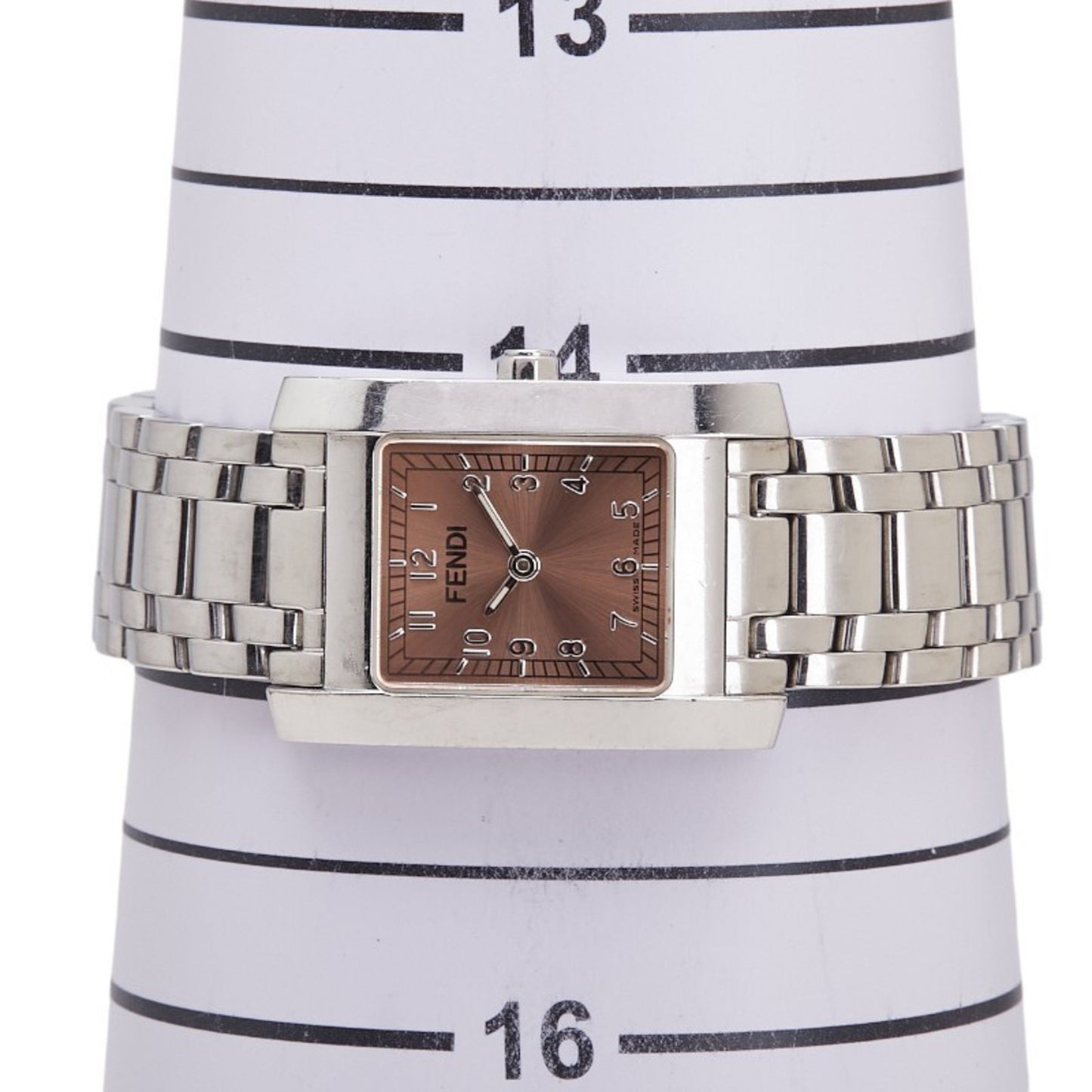 Fendi Horologi Classico Watch 7000L Quartz Pink Dial Stainless Steel