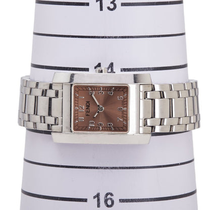 Fendi Horologi Classico Watch 7000L Quartz Pink Dial Stainless Steel