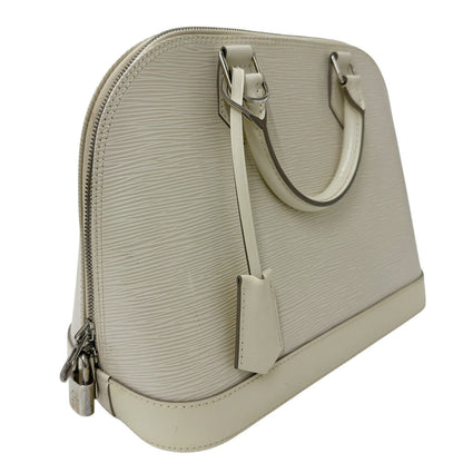Louis Vuitton Epi Leather Alma Ivoire Handbag M4030J White