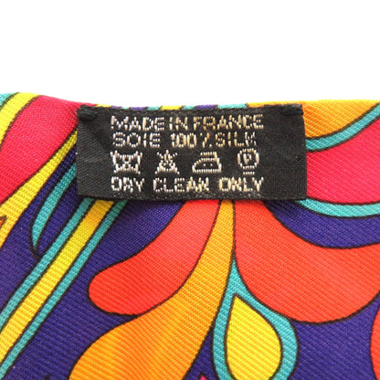 Herms Twilly Folklor Silk Scarf Muffler In Orange