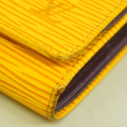 Louis Vuitton Epi Wallet Porte Monnaie-Vieux Tresor M63509 Jaune