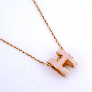 Hermes Herms Mini Pop Ash Necklace In Gp-Plated Gold