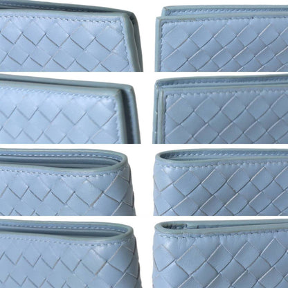 Bottega Veneta Bi-Fold Wallet Intrecciato Light Blue P01211064W Es