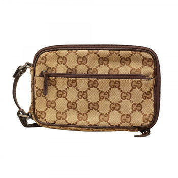 Gucci Shoulder Bag Gg Canvas 124616 Beige Brown
