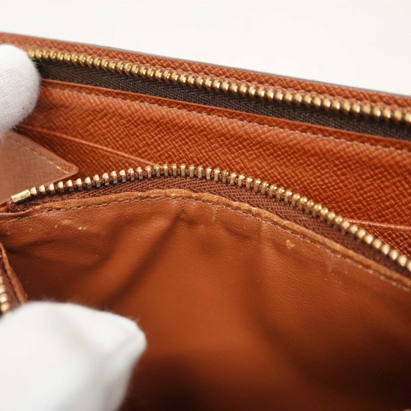 Louis Vuitton Monogram Porte Monne Zip Long Wallet M61727 Brown