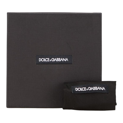 Dolce & Gabbana Dg Logo Belt 95.38 Bc3981 Black Leather