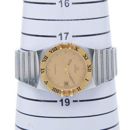 Omega Constellation Quartz Watch With Gold Dial