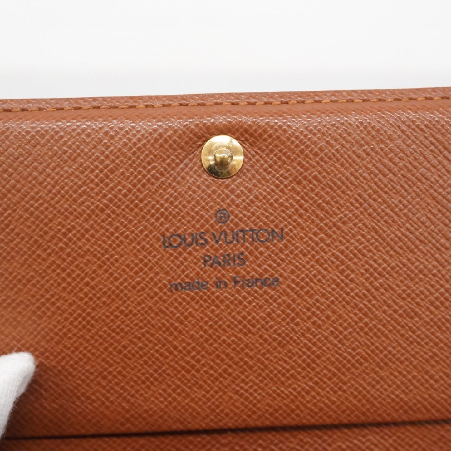 Louis Vuitton Monogram Porte Monnaie-Vieux-Tresor Wallet M61730 Brown